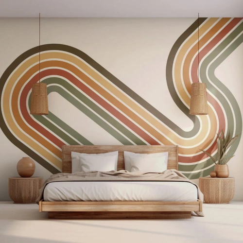 Tapet Premium Canvas - Cu zigzag până la destinație - Abstracția, Bucată, Model modern - 100x70 cm