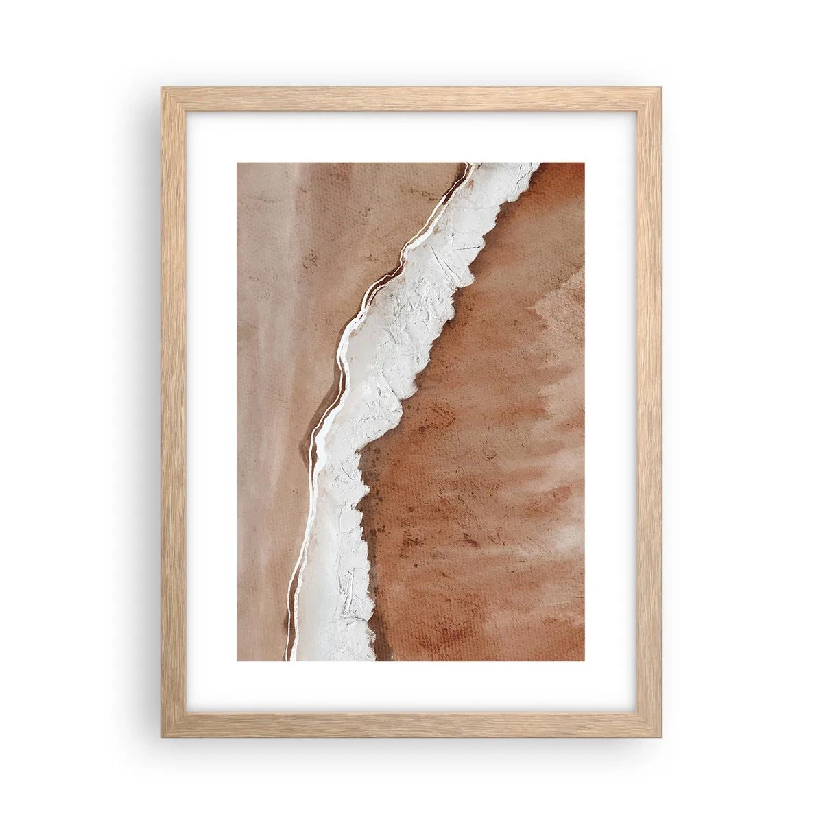 Poster în ramă de stejar deschis - În culorile pământului - 30x40 cm