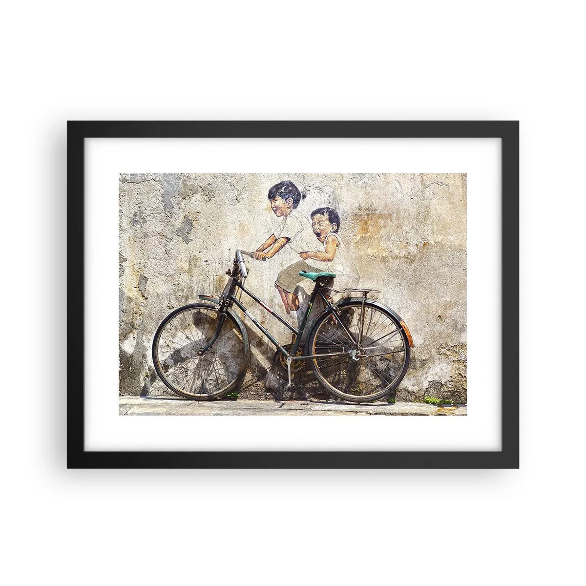 Poster în ramă neagră - Adevărat sau fals? - 40x30 cm