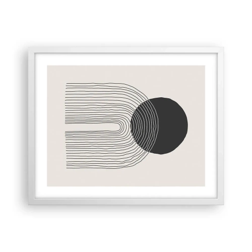 Poster în ramă albă - Tremurând și încrezător - 50x40 cm