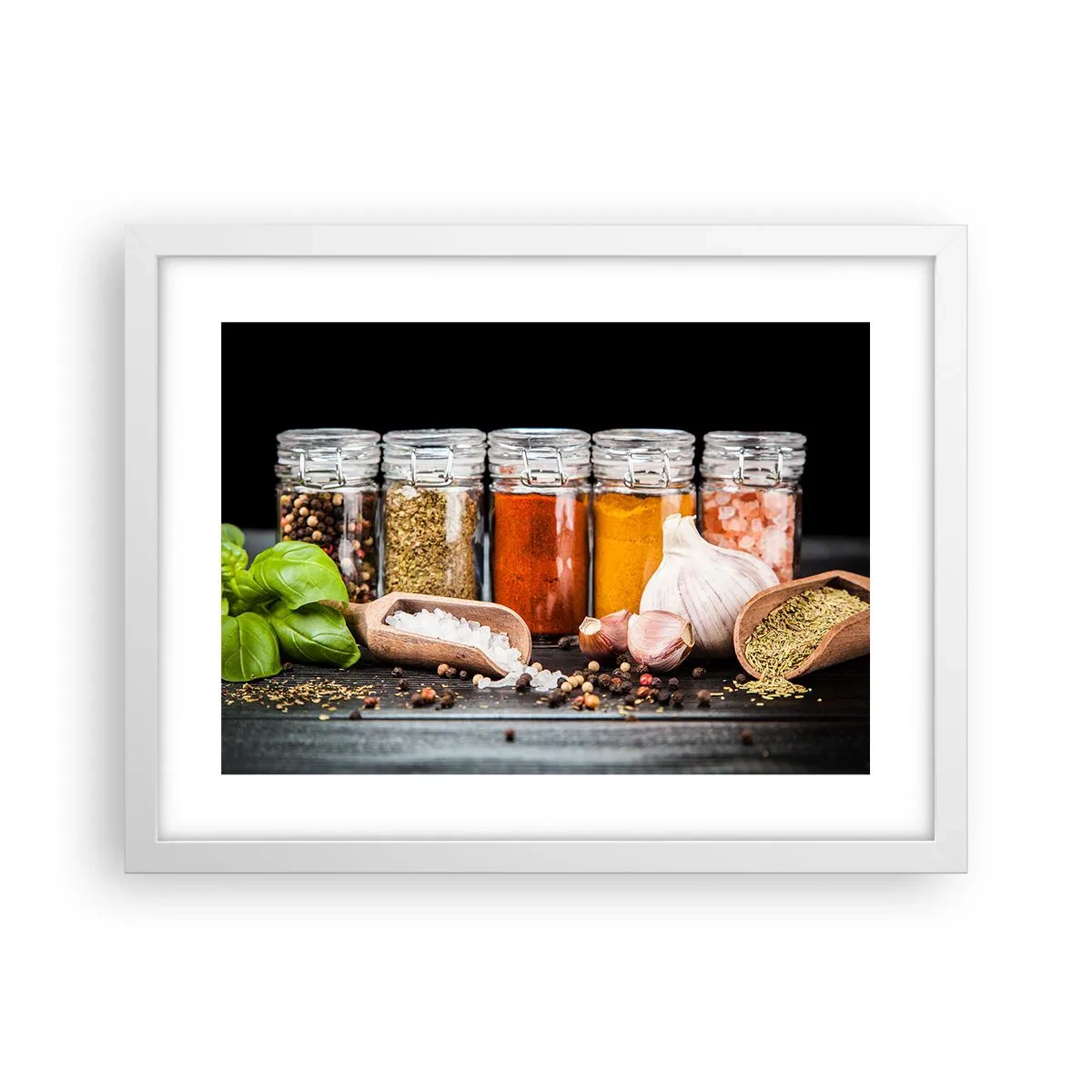 Poster în ramă albă - Pentru a da un gust vieții - 40x30 cm