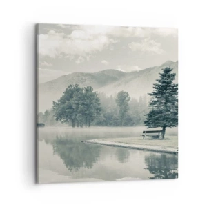 Tablou pe pânză - Lacul încă doarme - 50x50 cm