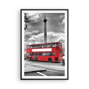 Poster în ramă neagră - Adevărata forță vitală a orașului - 61x91 cm