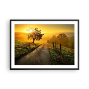 Poster în ramă neagră - O după-amiază de miel - 70x50 cm