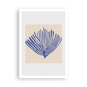 Poster - Evantai albastru - 70x100 cm