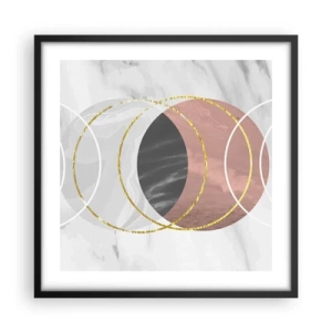 Poster în ramă neagră - Muzica sferelor - 50x50 cm