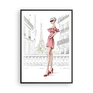 Poster în ramă neagră - Arta modei - 70x100 cm