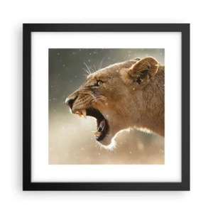 Poster în ramă neagră - Încearcă să nu asculți - 30x30 cm
