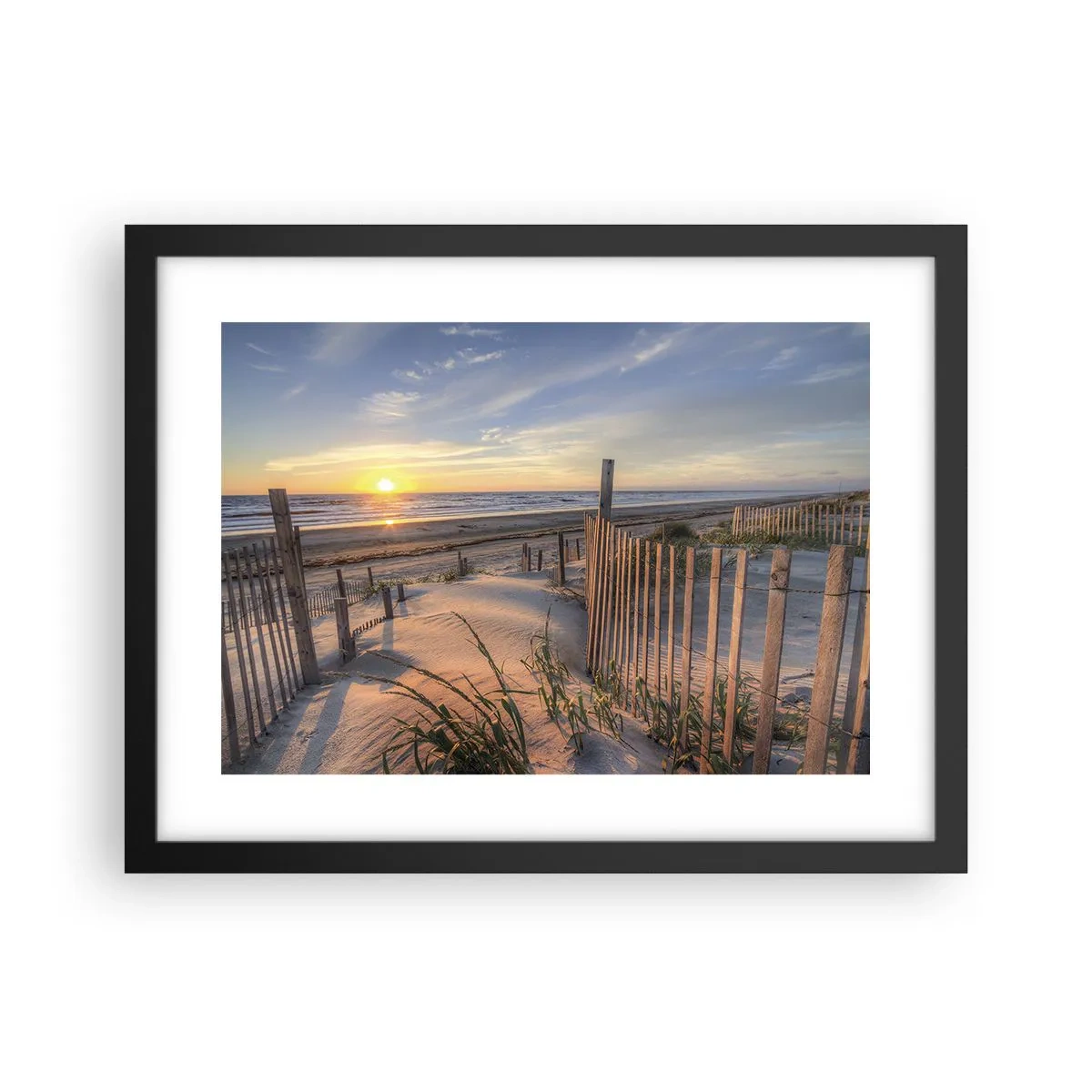 Poster în ramă neagră - Strălucirea și umbra vântului - 40x30 cm