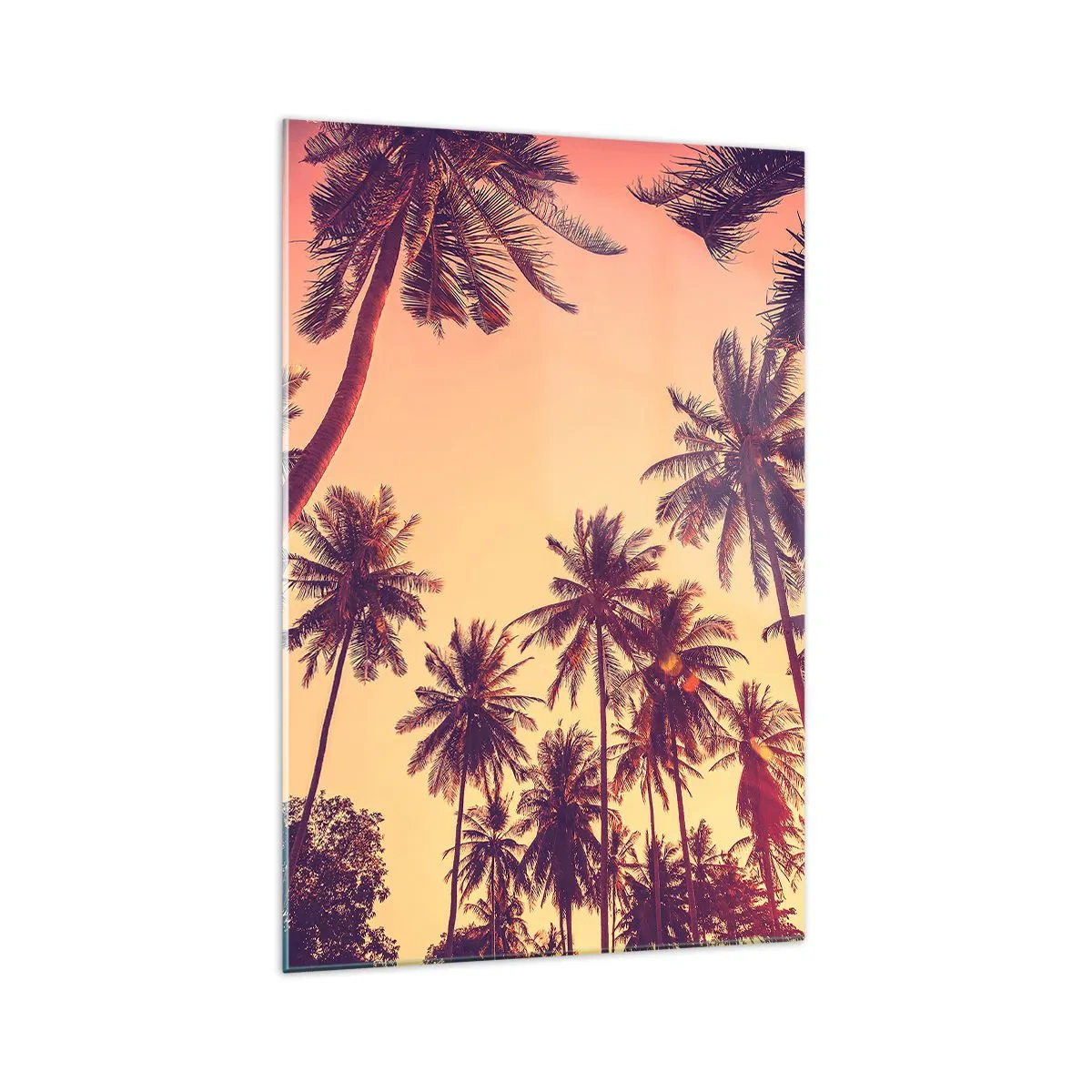 Tablou pe sticlă - Variație tropicală - 70x100 cm