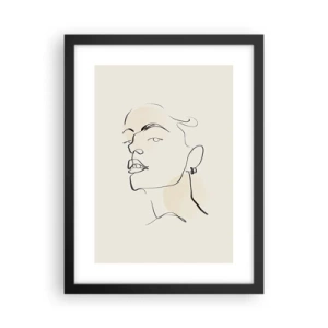 Poster în ramă neagră - O privire mândră - 30x40 cm