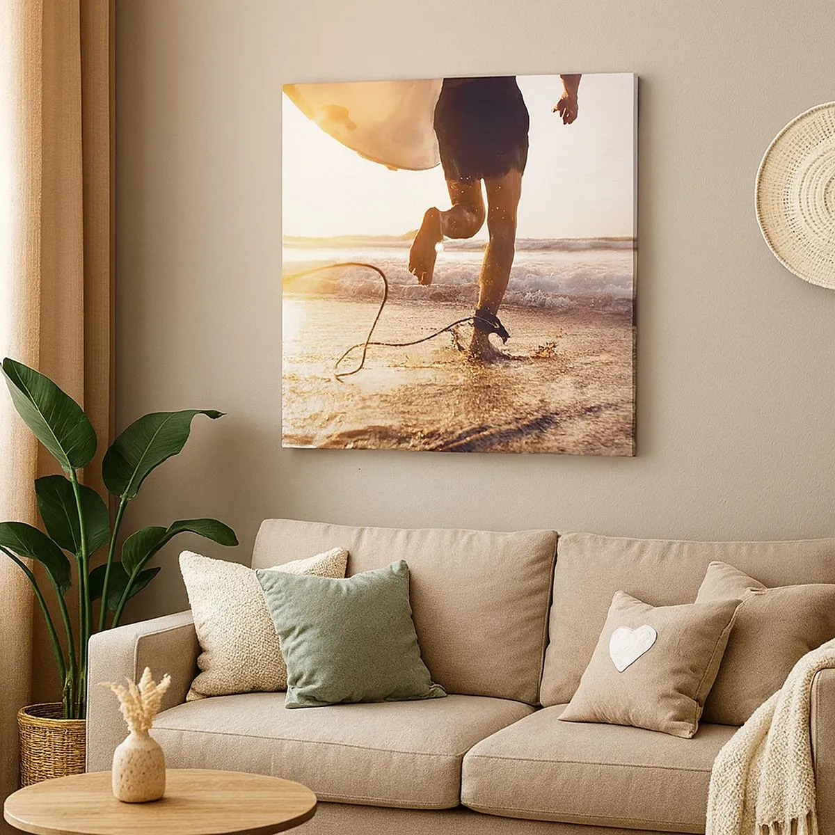 Tablou pe pânză - Pentru a întâmpina valul - 30x30 cm