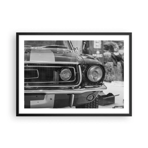 Poster în ramă neagră - Condus dur - 70x50 cm