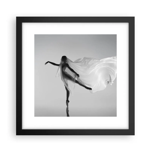 Poster în ramă neagră - Lejeritate și grație - 30x30 cm