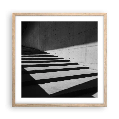 Poster în ramă de stejar deschis - Frumusețea brută a modernismului - 50x50 cm