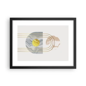 Poster în ramă neagră - Lumină și strălucire - 40x30 cm