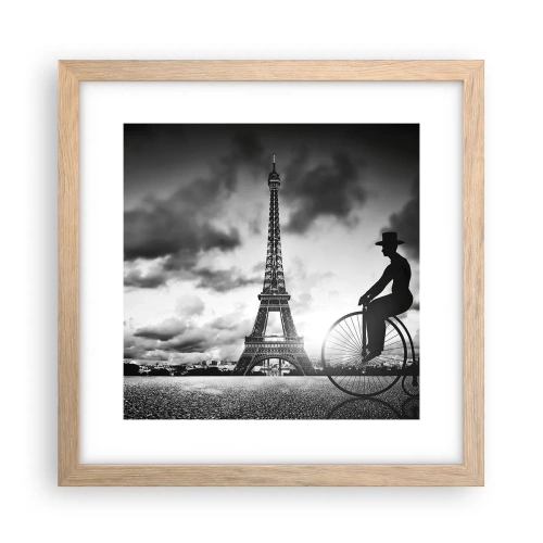 Poster în ramă de stejar deschis - Dorul de Belle Epoque - 30x30 cm