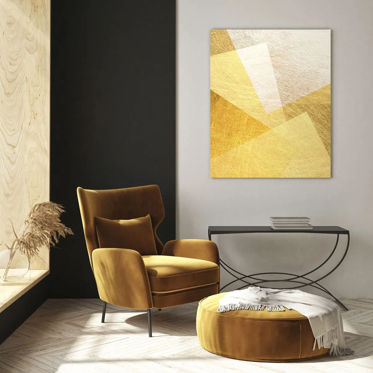 Tablou pe sticlă - Vremea de geometrie - 50x70 cm