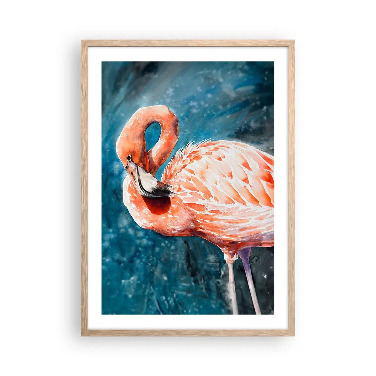 Poster în ramă de stejar deschis - Decorativ prin natură - 50x70 cm