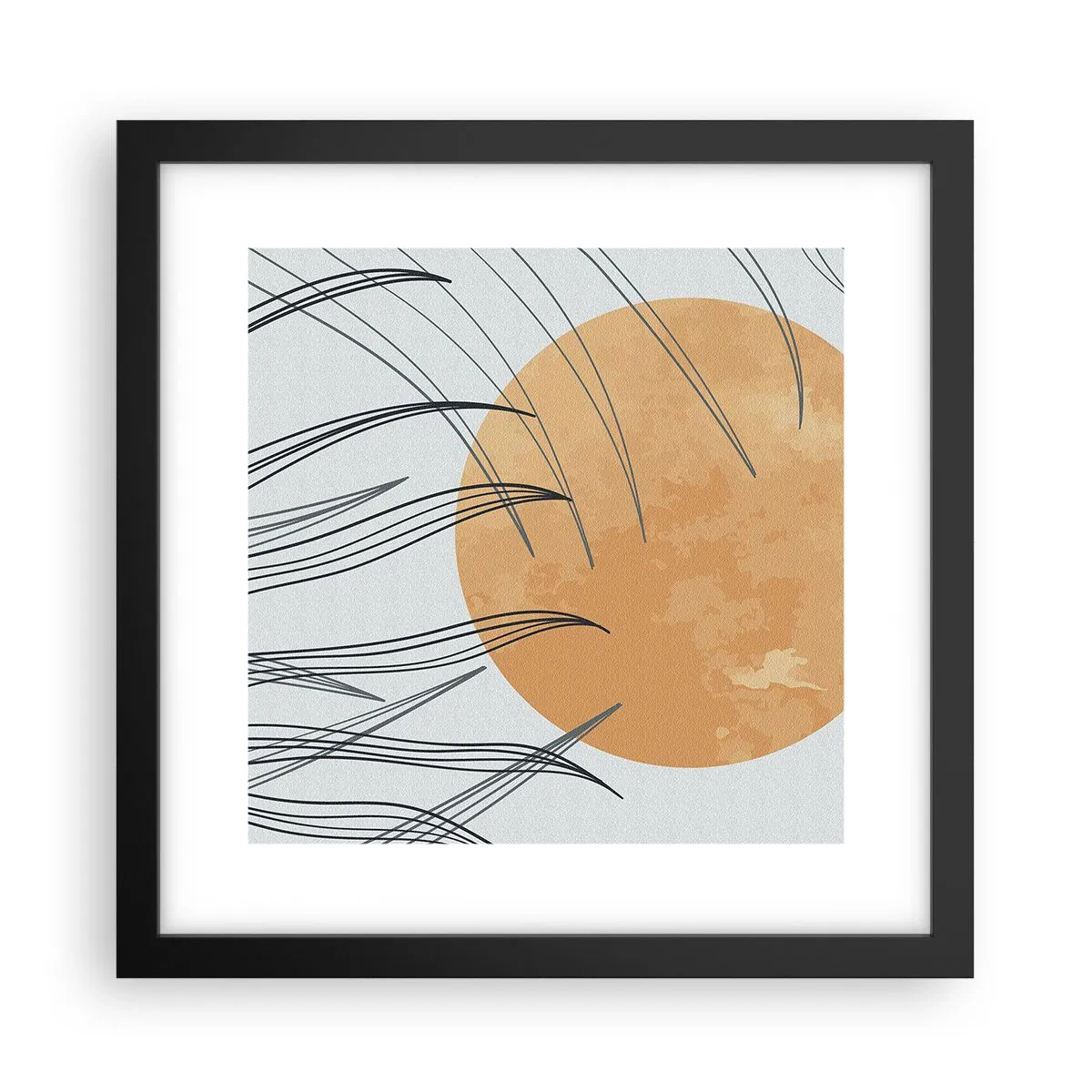 Poster în ramă neagră - Întotdeauna spre soare - 30x30 cm