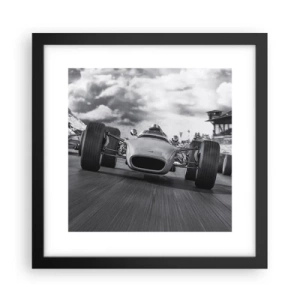 Poster în ramă neagră - Cai putere! - 30x30 cm