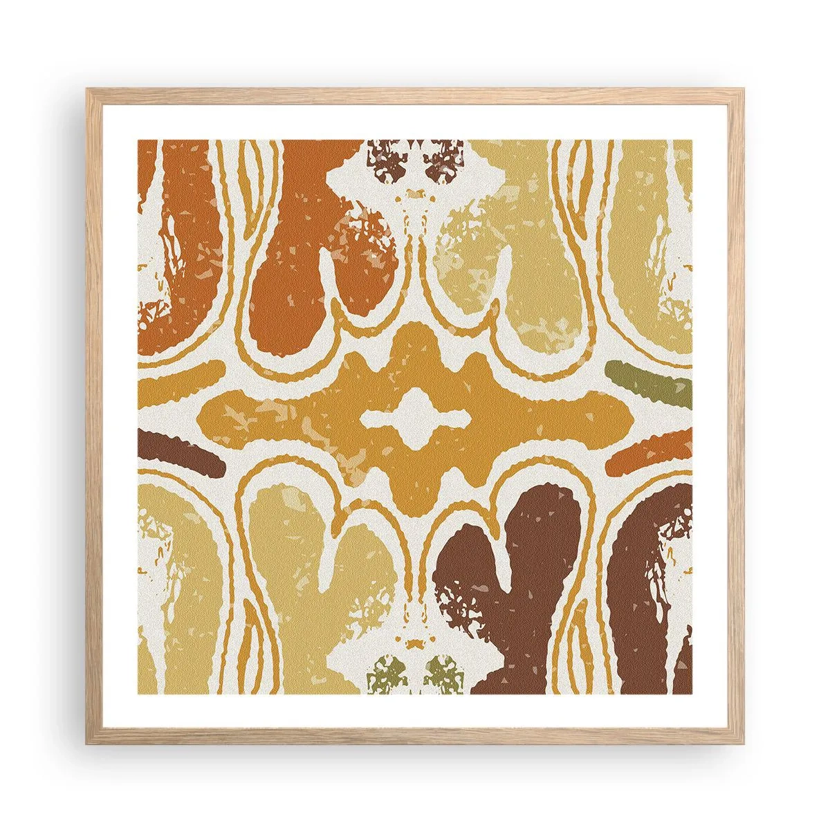 Poster în ramă de stejar deschis - Abstracție sentimentală - 60x60 cm