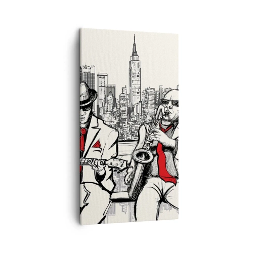 Tablou pe pânză - Improvizație la New York - 45x80 cm