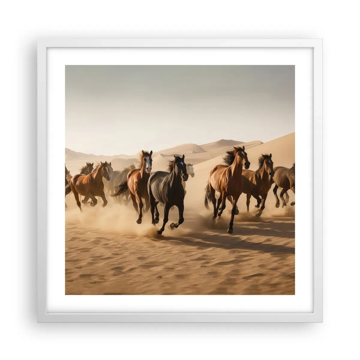 Poster în ramă albă - Liberi ca vântul - 50x50 cm
