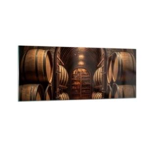 Tablou pe sticlă - Beciul cu atmosferă - 100x40 cm