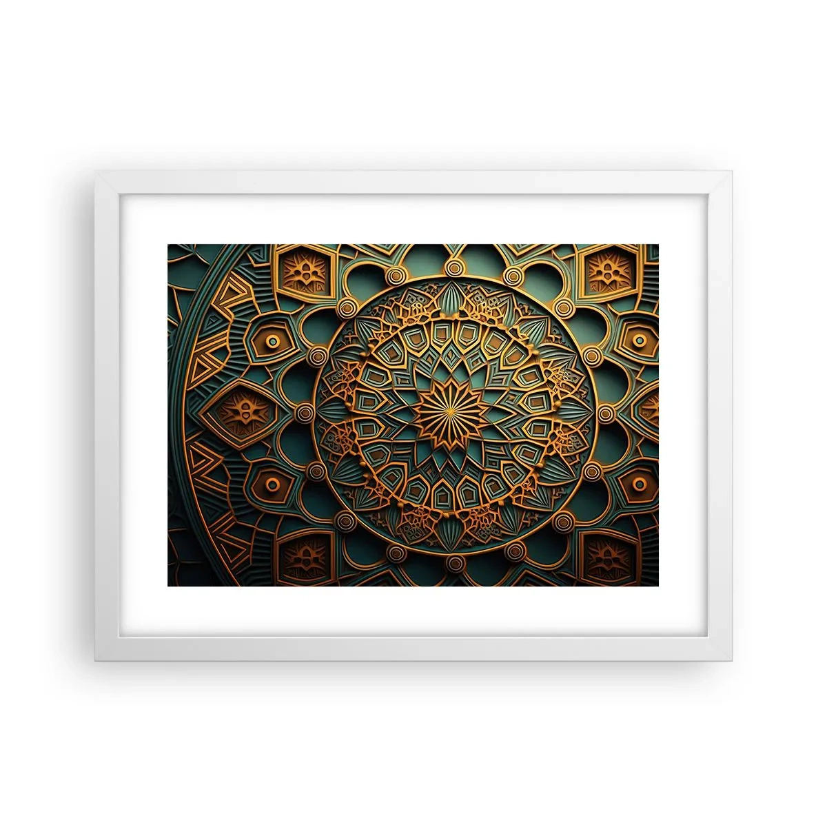 Poster în ramă albă - În stil arabic - 40x30 cm