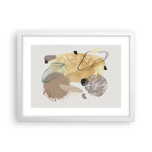 Poster în ramă albă - Fluiditatea aplicată - 40x30 cm