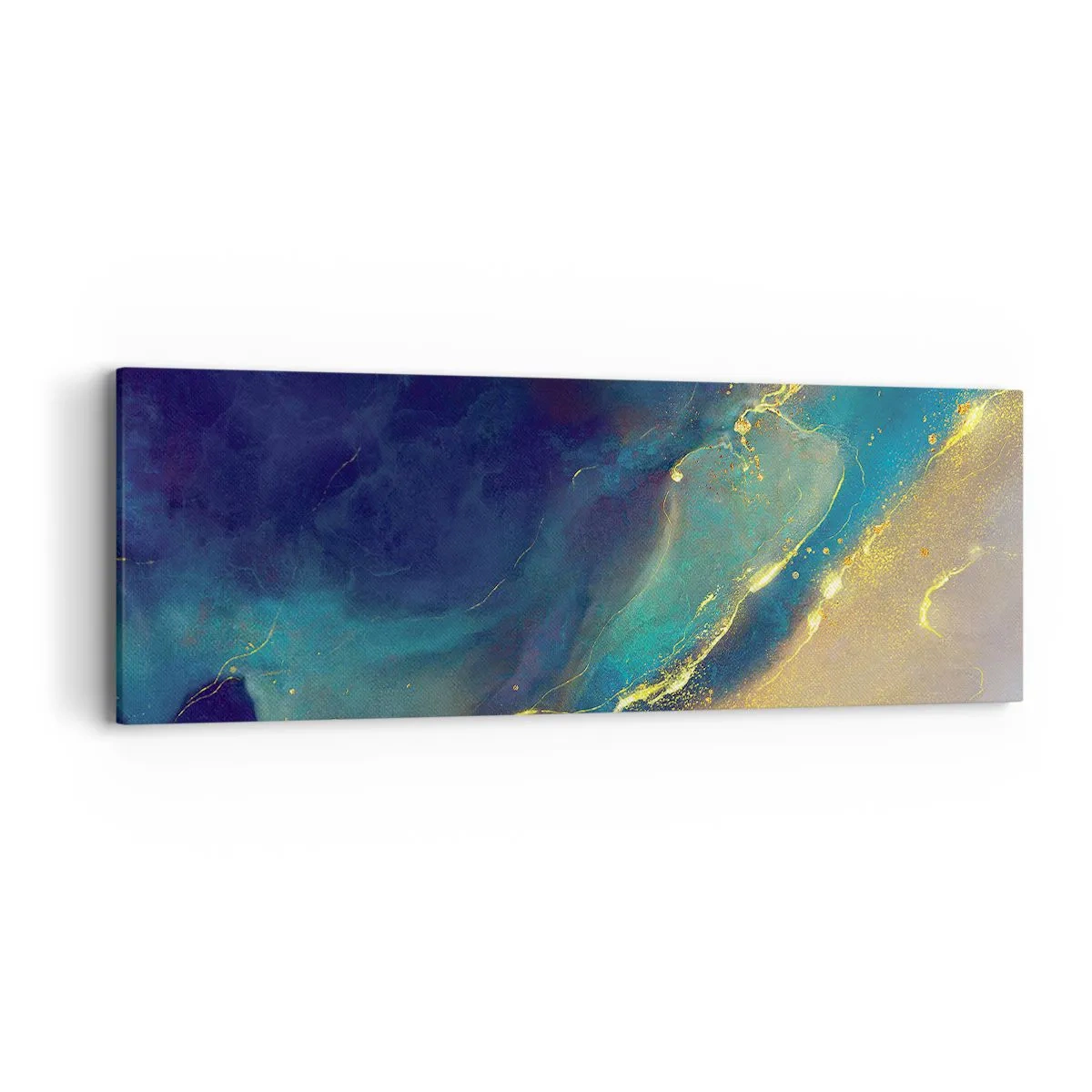 Tablou pe pânză - Baltă de aur - 90x30 cm