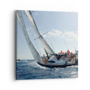 Tablou pe pânză - Să câștige cel mai bun - 40x40 cm