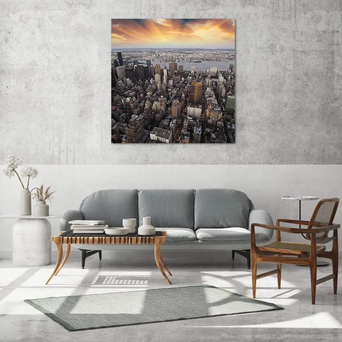 Tablou pe sticlă - Inima care bate în timpul nostru - 30x30 cm