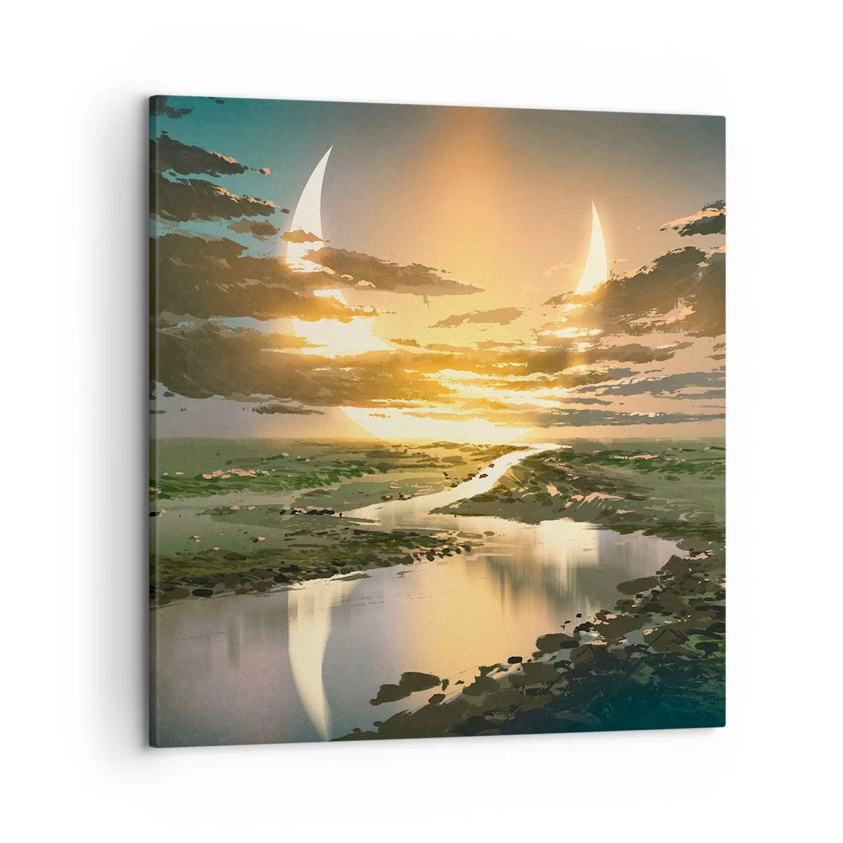 Tablou pe pânză - Undeva într-o galaxie foarte, foarte îndepărtată - 50x50 cm