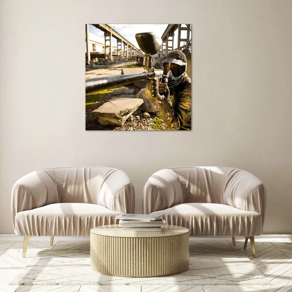 Tablou pe sticlă - Și tu poți fi erou - 30x30 cm