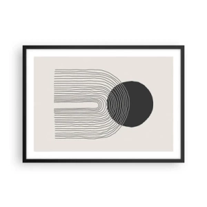 Poster în ramă neagră - Tremurând și încrezător - 70x50 cm