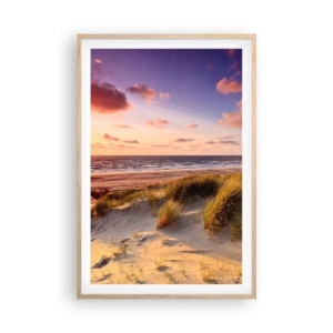 Poster în ramă de stejar deschis - Deja aerul de vară miroase - 61x91 cm