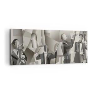 Tablou pe pânză - În spațiul sunetelor - 100x40 cm