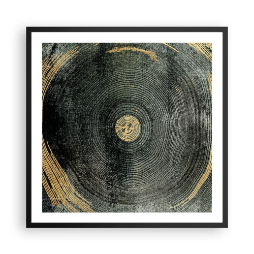 Poster în ramă neagră - Schimbare și persistență - 60x60 cm