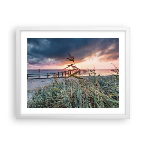 Poster în ramă albă - Nu trece cu vântul - 50x40 cm