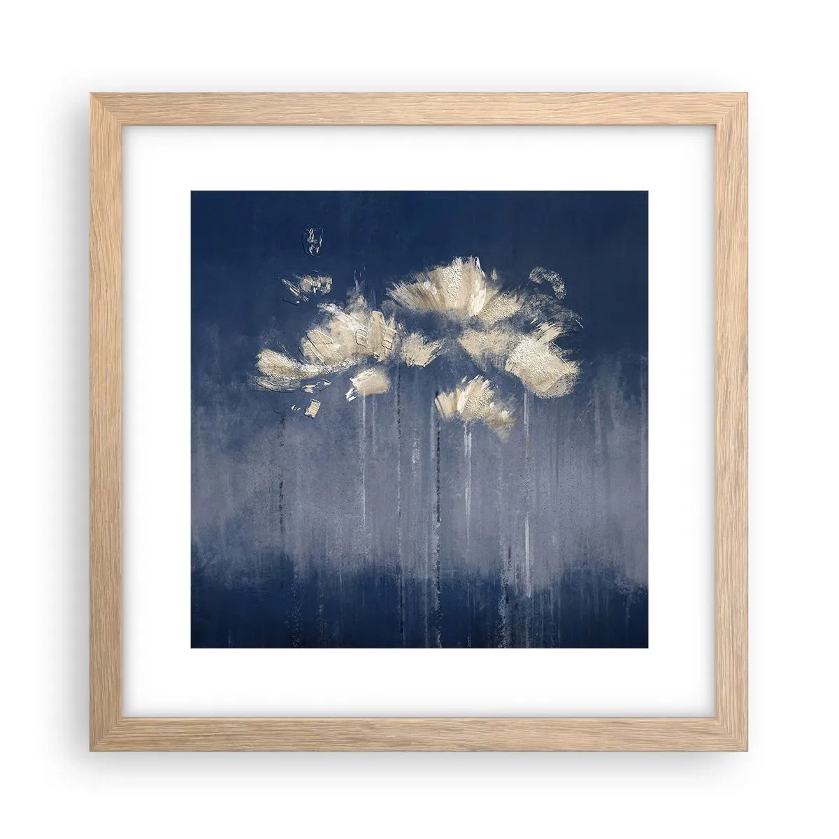 Poster în ramă de stejar deschis - Ca petalele în vânt - 30x30 cm