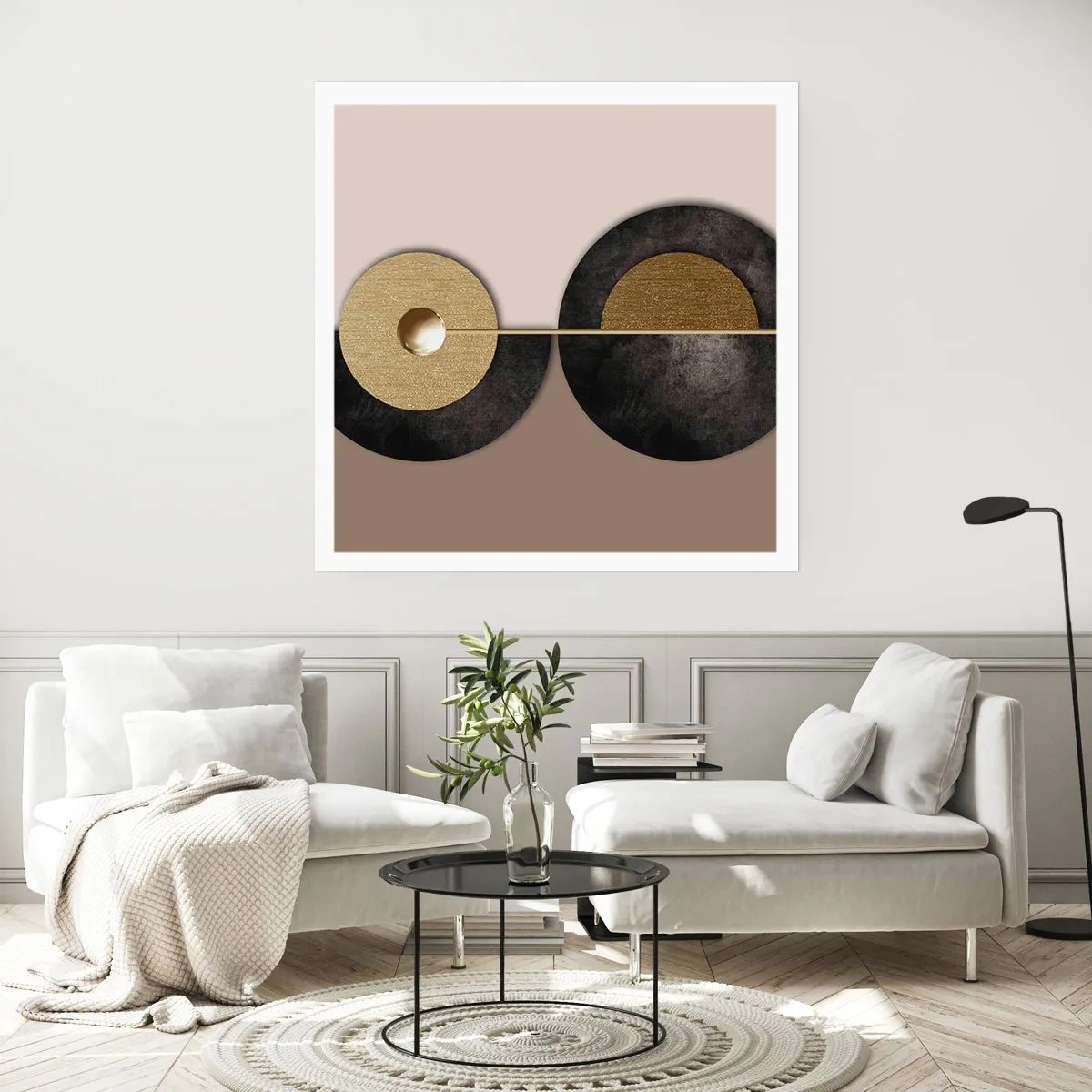 Poster - Variații în jurul unui cerc - 60x60 cm