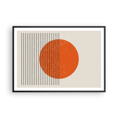 Poster în ramă neagră - Întotdeauna soarele - 100x70 cm