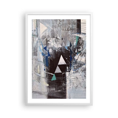 Poster în ramă albă - Ordinea superioară a triunghiurilor - 50x70 cm