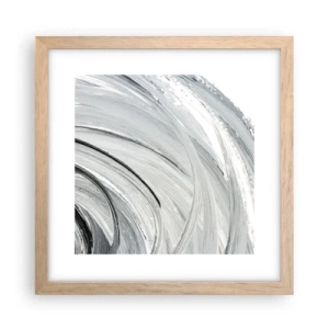 Poster în ramă de stejar deschis - Compoziție orbitală - 30x30 cm