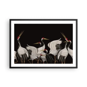 Poster în ramă neagră - Problemele importante ale păsărilor - 70x50 cm