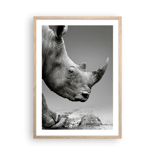 Poster în ramă de stejar deschis - O forță de neoprit - 50x70 cm