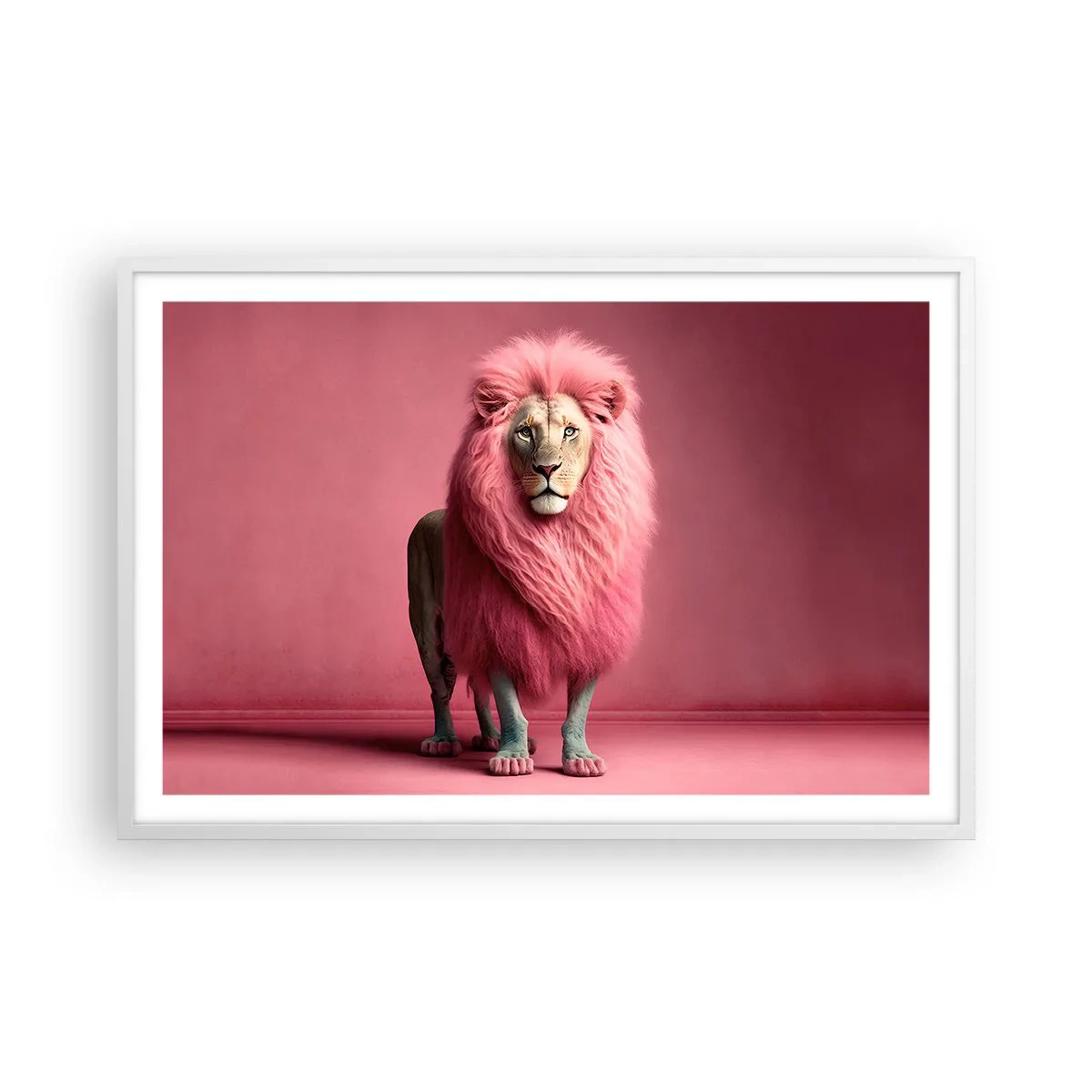 Poster în ramă albă - Și nu-ți mai este frică - 91x61 cm