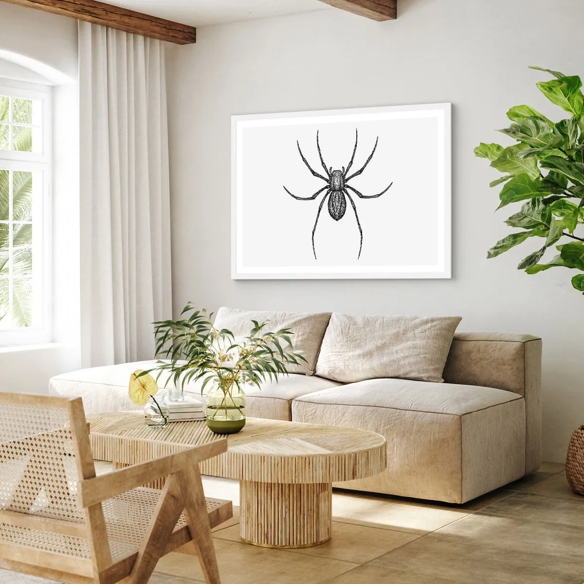 Poster în ramă albă - Precizie tulburătoare - 100x70 cm